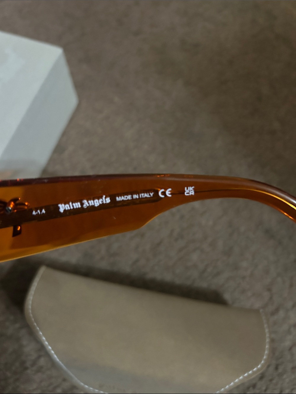 New Orange Palm Angels Sunglasses, Case Included - Picture 4 of 5